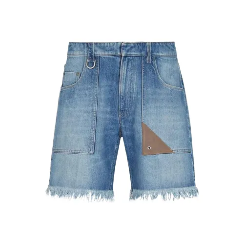 FENDI Blue Men's Denim Shorts FENDI Синий Мужские Джинсовые Шорты