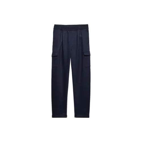 PRADA SS24 Повседневные брюки Мужские Морской синий