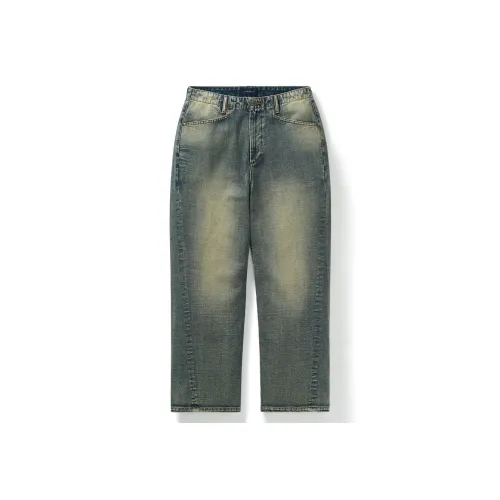 714STREET Джинсы Унисекс Деним Синий