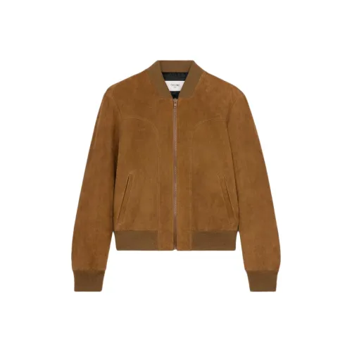 CELINE Кожа Куртка Мужская Tobacco Yellow