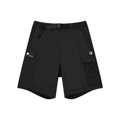 FILA Мужские карго шорты черного цвета