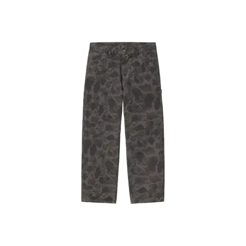 Carhartt WIP FW24 Утка Single Knee Брюки Повседневные брюки Мужской Графитовый Зеленый