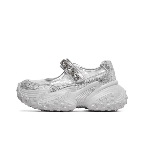 Lee Cooper Платформа Французский Принцесса Туфли Мэри Джейн 6 см Женские