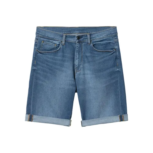 Carhartt WIP Blue Men's Denim Shorts Кархартт WIP Синие Мужские Джинсовые Шорты