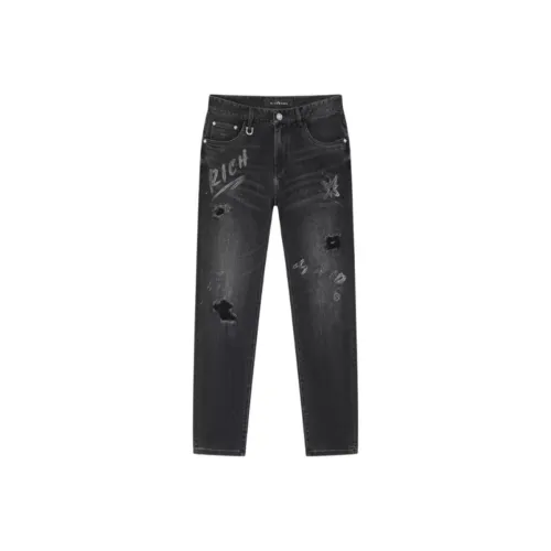 JOHN RICHMOND FW24 Джинсы Мужские Черный Серый