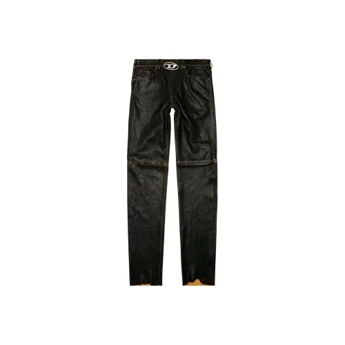 DIESEL Кожаные штаны Мужские Черные