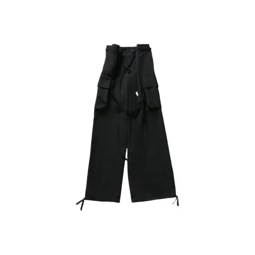 Ann Demeulemeester Черные унисекс брюки карго