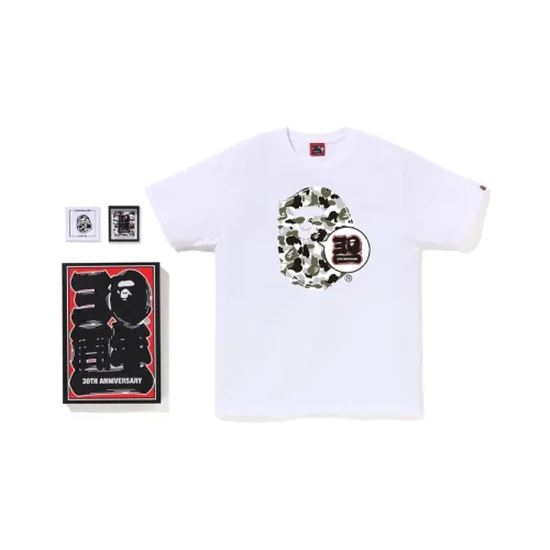 A BATHING APE Белый Серый Мужской Повседневный Спортивный