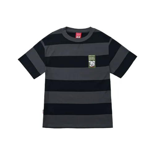 Checkitout T-Shirt Унисекс Кунжут Factory Черный Серый