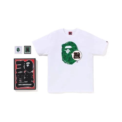 A BATHING APE Белый Зеленый Мужской Повседневный Спортивный