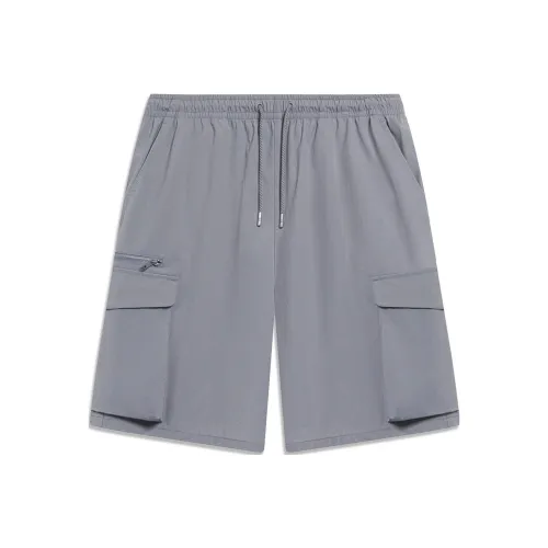 LINING Sports Lifestyle Collection Sports Trendy Collection Карго шорты Мужской Shark серый