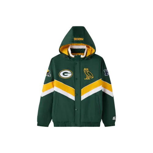 NFL Ovo Co Бренд Зеленый Унисекс Объёмные куртки (пуфы)
