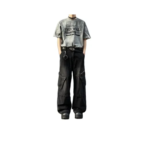 Pirkadat Черные Унисекс Джинсы