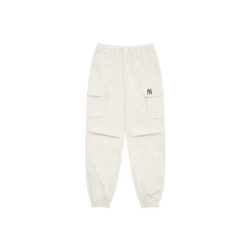 Mlb Base Logo New York Yankees Повседневные брюки Унисекс Linen Cream