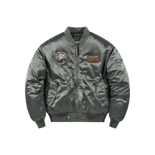 VIP Хлопковый пуховик Унисекс Серый Зеленый