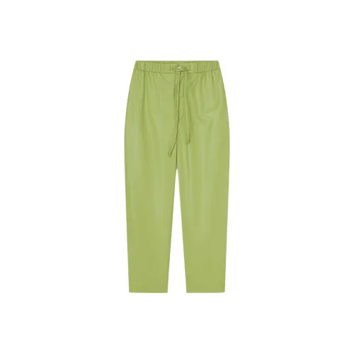 NANUSHKA Кожаные брюки Мужские Зеленые