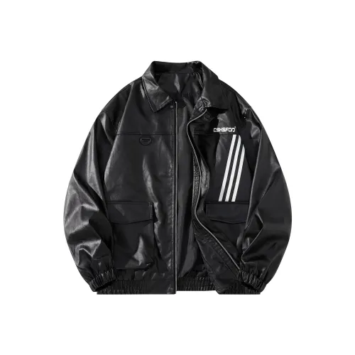 CSKS Унисекс Кожаные Куртки