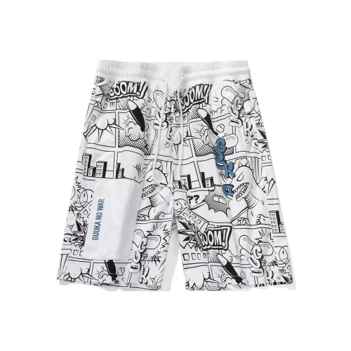 Guuka Белые Унисекс Повседневные Шорты