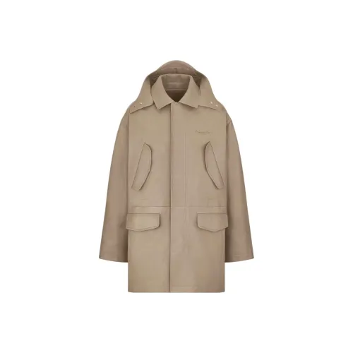 DIOR SS25 Кожа Куртка Мужская Коричневая