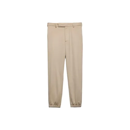 PRADA SS24 Повседневные брюки Мужской известняк