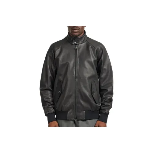 BARACUTA Кожа Куртка Мужская Черная