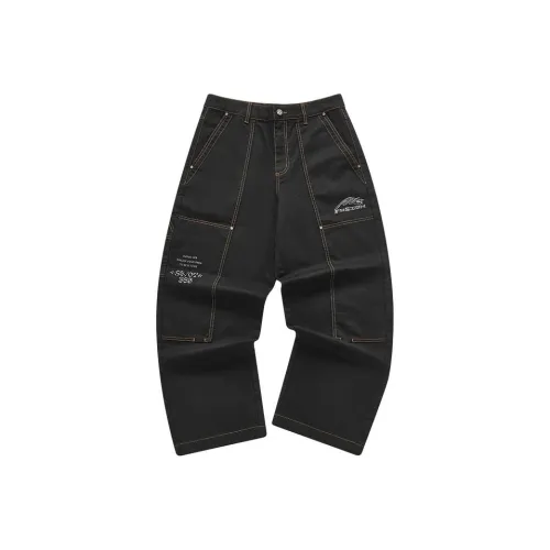 FILA FUSION Повседневные брюки Мужские Глубокий черный BK