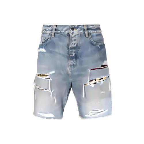 AMIRI Men's Blue Denim Shorts AMIRI Мужские синие джинсовые шорты