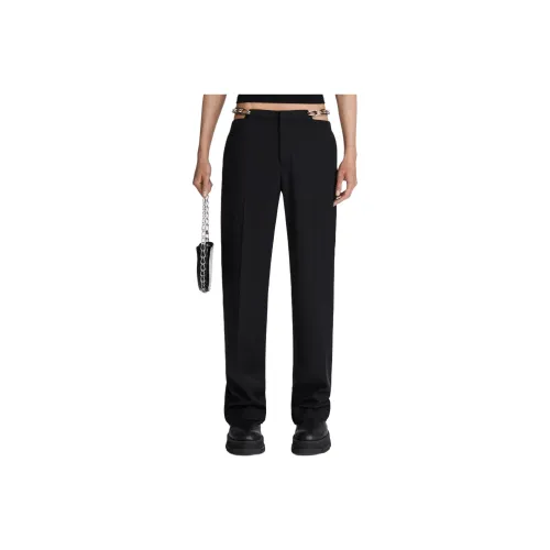 DION LEE SS24 Цепочка Линк TROUSER Повседневные брюки Унисекс Черный