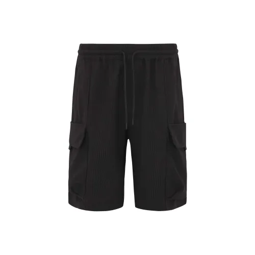 Кошка Черный Унисекс Шорты карго