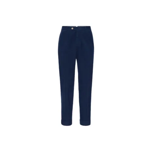 BRUNELLO CUCINELLI Индиго Мужские Повседневные Брюки