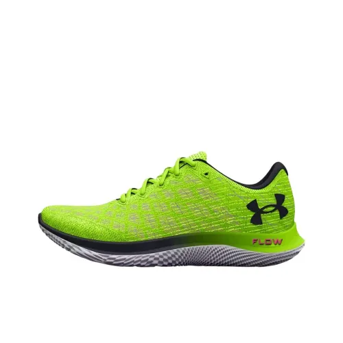 Under Armour Flow Velociti Wind Low Топ Повседневные Беговые Кроссовки Мужские Зеленые
