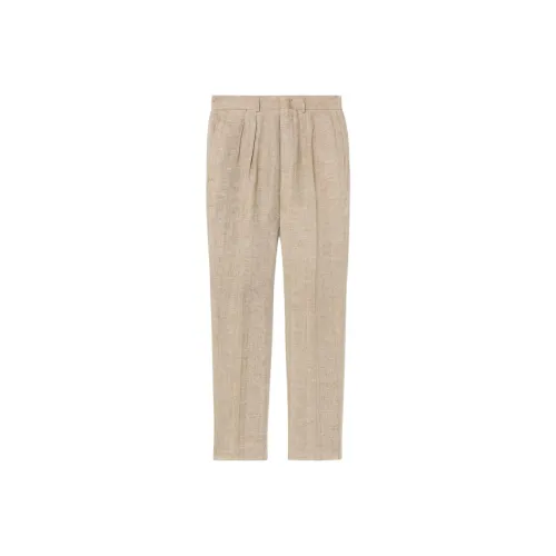 Loro Piana SS25 Повседневные брюки Мужские Светло-коричневые