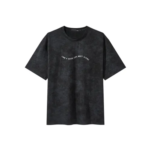 GXG Черный Серый Мужская T-Рубашка