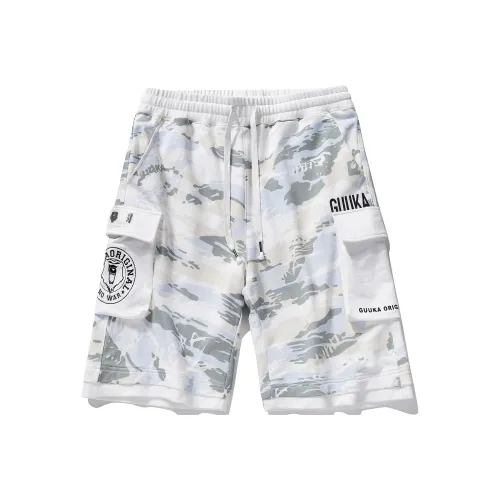 Guuka Белый Мужской Карго Шорты