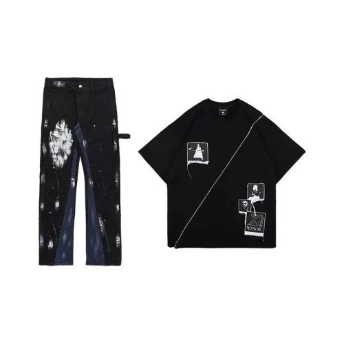 XINYINSU Прямой крой Летний комплект Унисекс