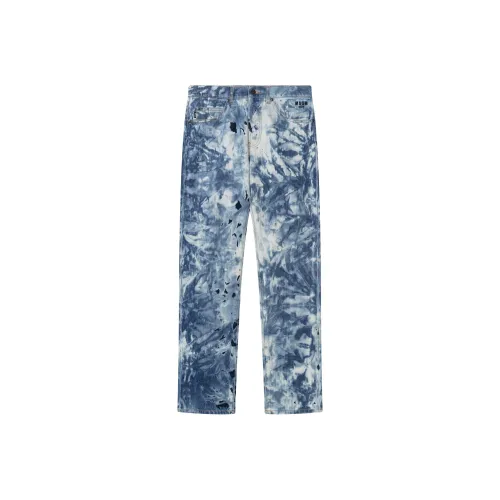 MSGM Синий Мужской Джинсы