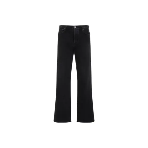 Off Белый Черный Мужские Джинсы