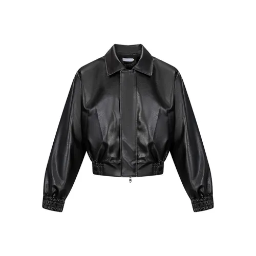 M MAICCO Кожа Куртка Унисекс Черный