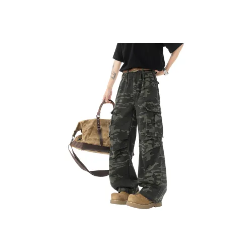 JUNGLE PANDA Карго-брюки Унисекс Камуфляж