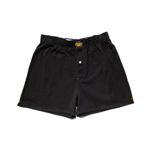 Drew House Letter Logo Series Черные Унисекс Повседневные шорты