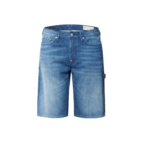EVISU Blue Men's Denim Shorts EVISU Синий Мужские Джинсовые Шорты