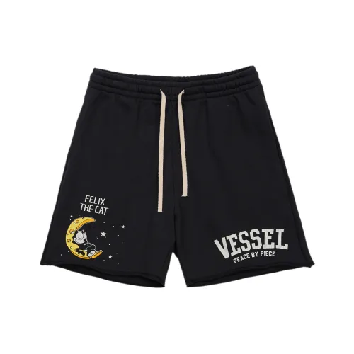 VESSEL Повседневные шорты унисекс черные