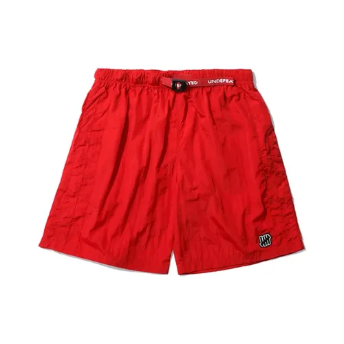 UNDEFEATED Облегающие шорты мужские красного цвета