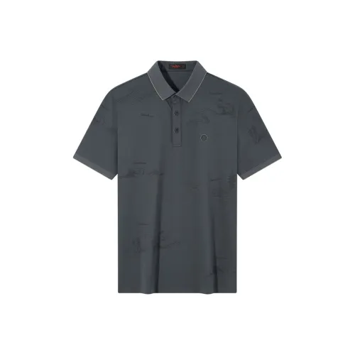 SEVEN Поло Мужское Угольно-Серый