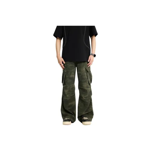 JFU Карго Брюки Мужские Кедр Зеленый