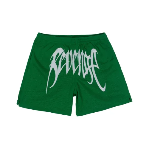 Revenge Свободный крой Шорты Мужские Зеленые