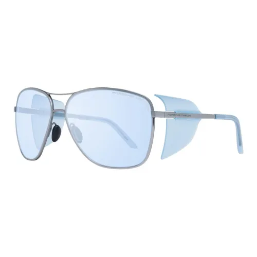 PORSCHE DESIGN Aviator Солнцезащитные очки Женские Серебряные