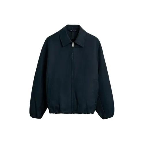 ZARA Морской синий Мужские куртки
