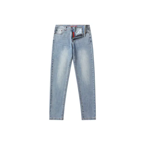 LUCKY BRAND Светло-синие унисекс джинсы