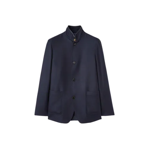 Loro Piana Темно-синие мужские куртки